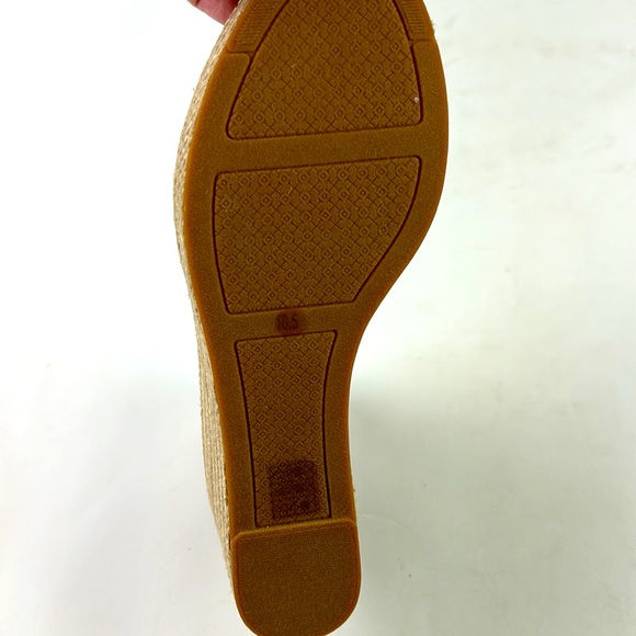 New in box TORY BURCH Frieda Espadrille blush Platform sandals - Picture 7 of 7